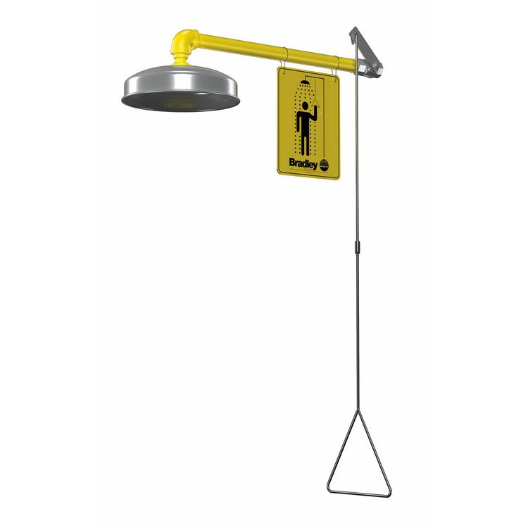 Bradley Barrier Free Horizontal Drench Shower w/ Stainless Steel Shower Head