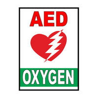 Thumbnail for Mighty Line AED Oxygen Safety Sign - 1 Sign
