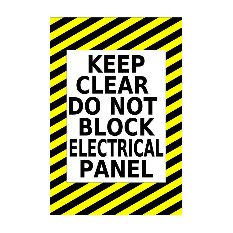 Mighty Line Keep Clear Caution Sign - 1 Sign