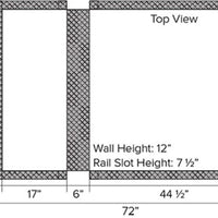 Thumbnail for Track Berm, 40 mil PVC, 4' x 6' x 1'