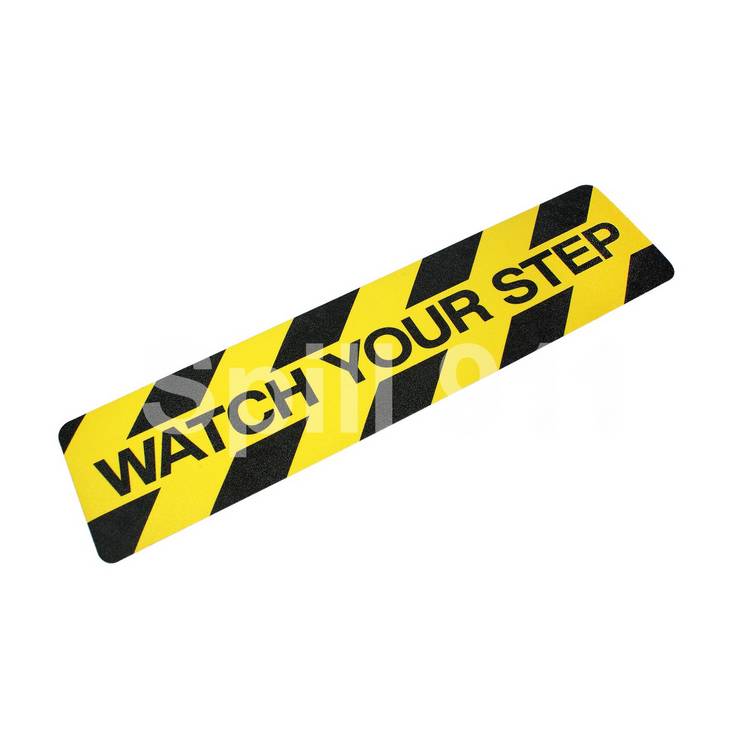 6" x 24" Watch Your Step Anti Slip Tread- Model CAUT624