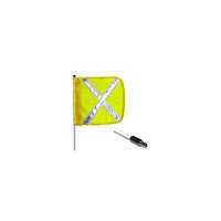 Thumbnail for 5 Ft Lighted Whip, Yellow Flag - Model FS5XL-QD-Y